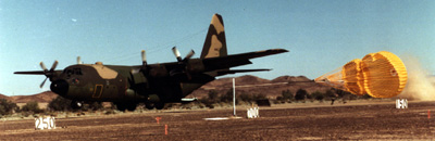 Cluster Parachutes inflating